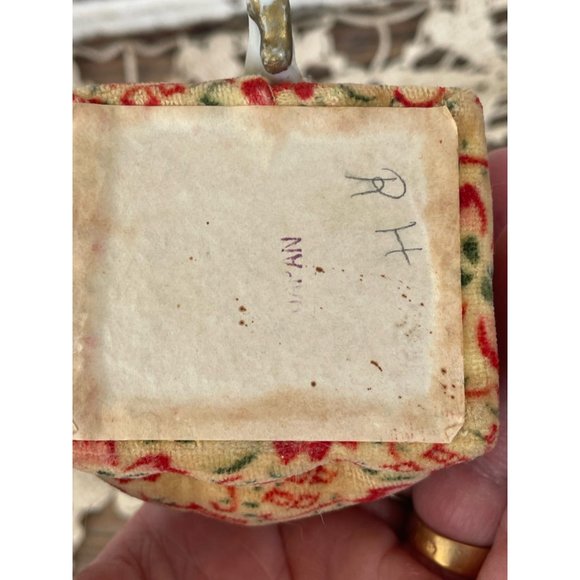 Antique Bathing Beauty Type Pincushion Half Doll Legs Out On A CHair - Picture 10 of 12